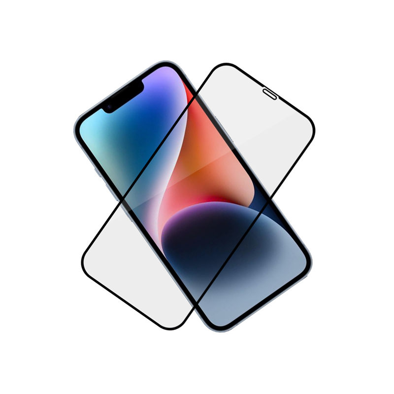 Alink 2.5D silk print full glue tempered glass screen protector for Apple iPhone 14