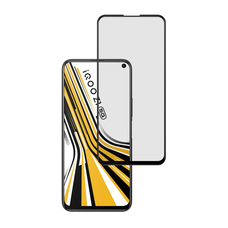 Alink 2.5D silk print full glue tempered glass screen protector for iQOO Z1