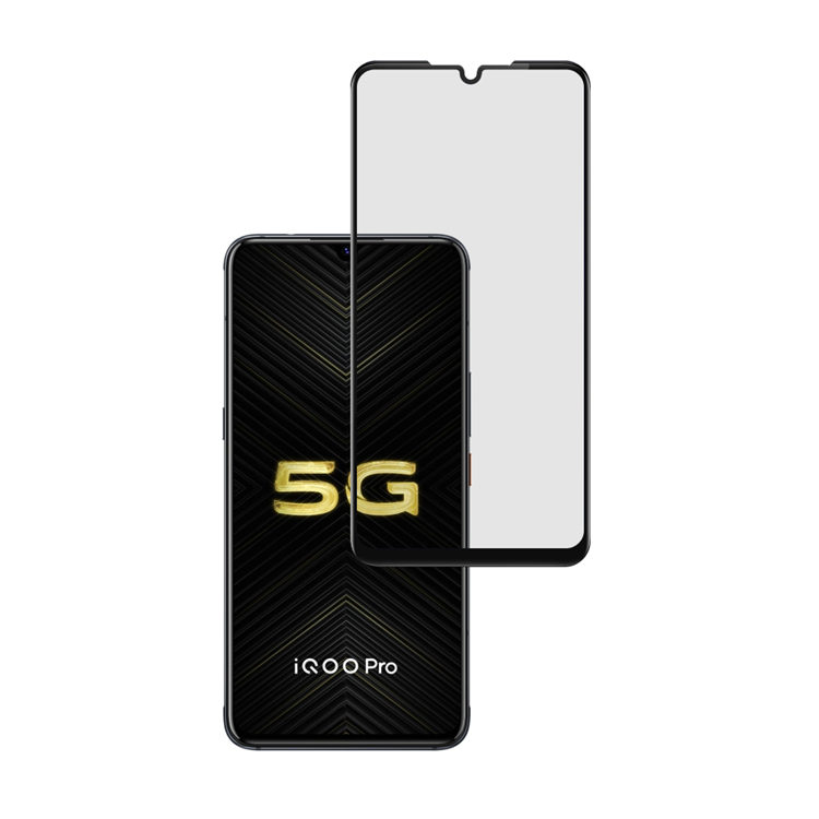 Alink 2.5D silk print full glue tempered glass screen protector for iQOO Pro