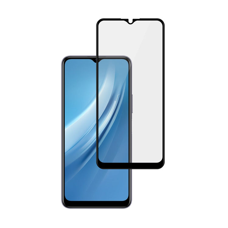 Alink 2.5D silk print full glue tempered glass screen protector for iQOO U1x