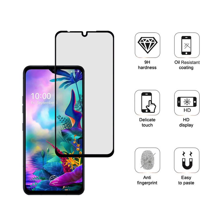 Alink 3D hot bending edge glue tempered glass screen protector for LG G8X ThinQ