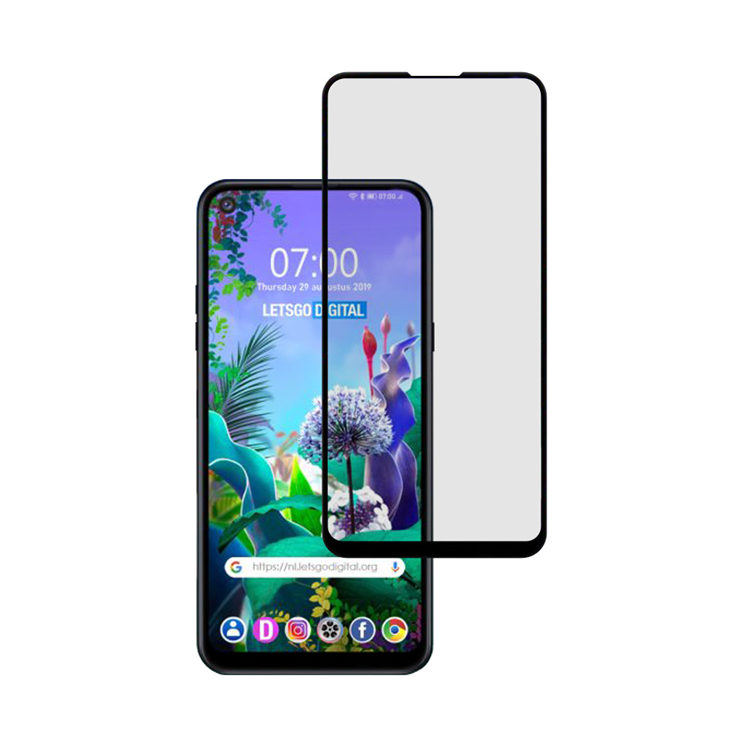 Alink 3D hot bending edge glue tempered glass screen protector for LG Q70
