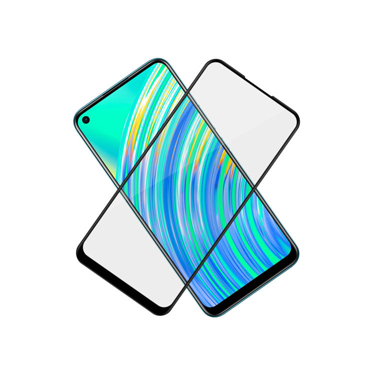 Alink 3D hot bending edge glue tempered glass screen protector for Realme C17