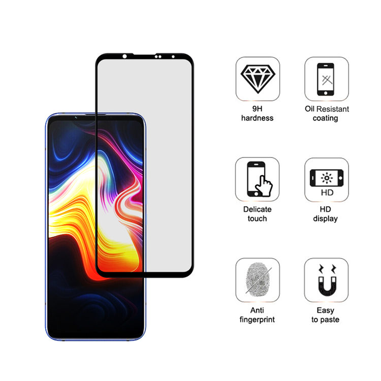 Alink 2.5D silk print full glue tempered glass screen protector for ZTE Nubia Play