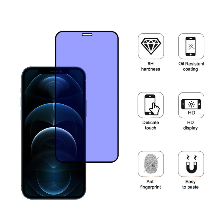 Alink anti blue light tempered glass screen protector for Apple iPhone 12 Pro