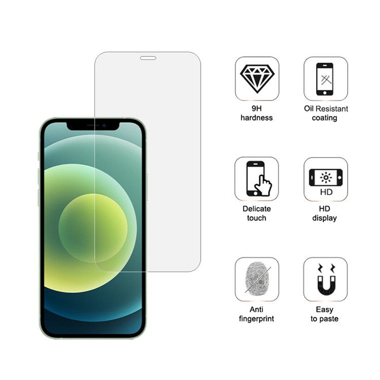 Alink 2.5D clear HD tempered glass screen protector for Apple iPhone 12