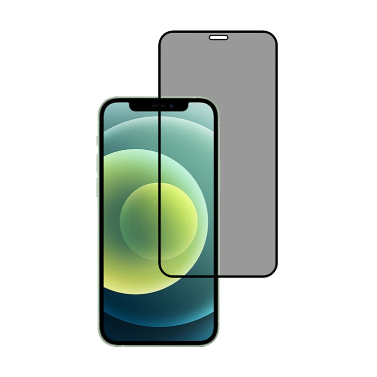 Alink privacy full cover tempered glass screen protector for Apple iPhone 12