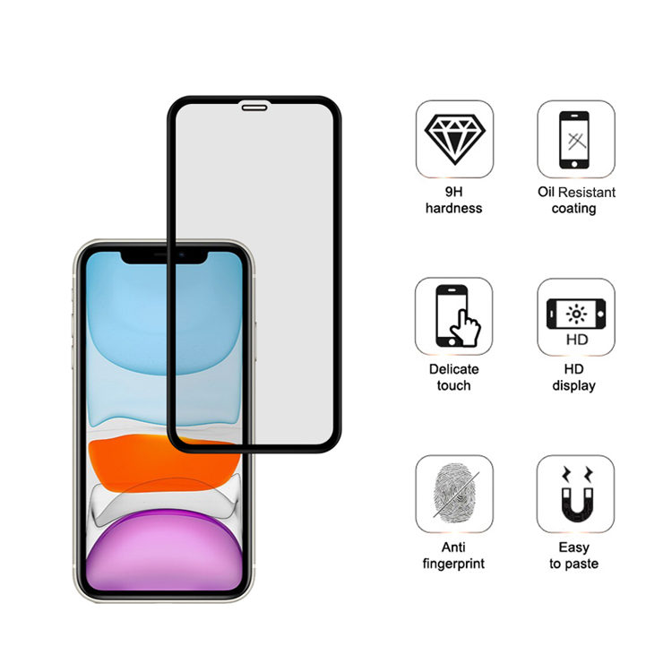 Alink 2.5D high aluminum tempered glass screen protector for Apple iPhone 11 / XR