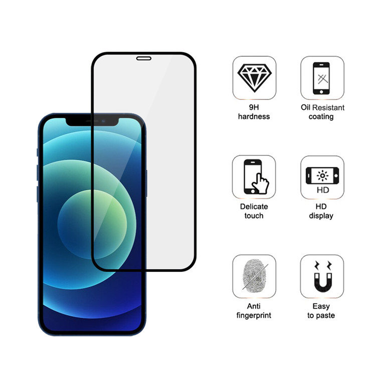 Alink 2.5D Anti glare full cover tempered glass screen protector for Apple iPhone 12 Mini