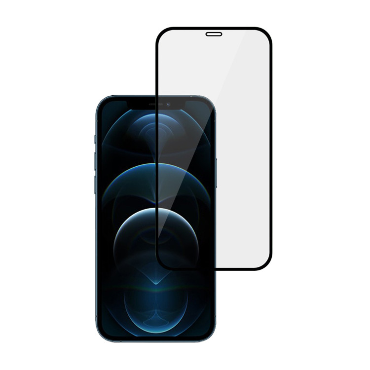 Alink 2.5D silk print full glue tempered glass screen protector for Apple iPhone 12 Pro Max
