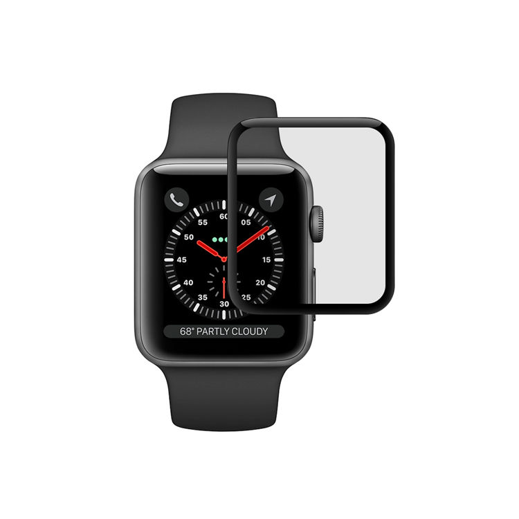 Alink 3D curved precise carving tempered glass screen protector for Apple Watch 42mm
