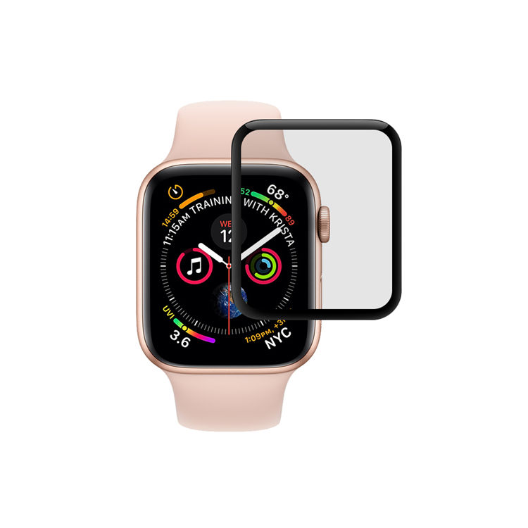 Alink 3D curved precise carving tempered glass screen protector for Apple Watch 4 40mm
