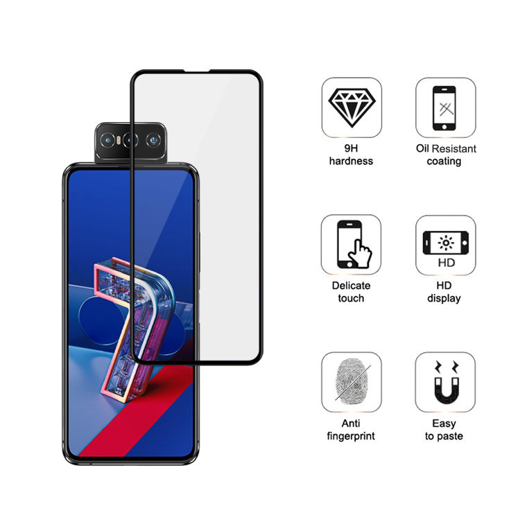 Alink 3D hot bending edge glue tempered glass screen protector for Asus Zenfone 7 Pro ZS671KS