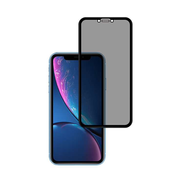 Alink 3D privacy full cover tempered glass screen protector for Apple iPhone 11 / XR