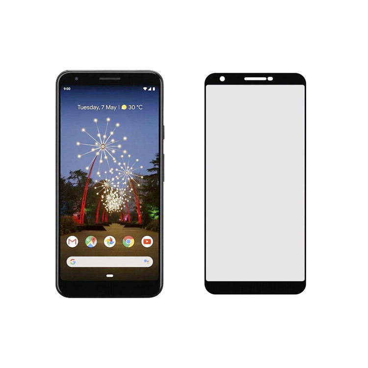 Alink 2.5D silk print full glue tempered glass screen protector for Google Pixel 3A XL