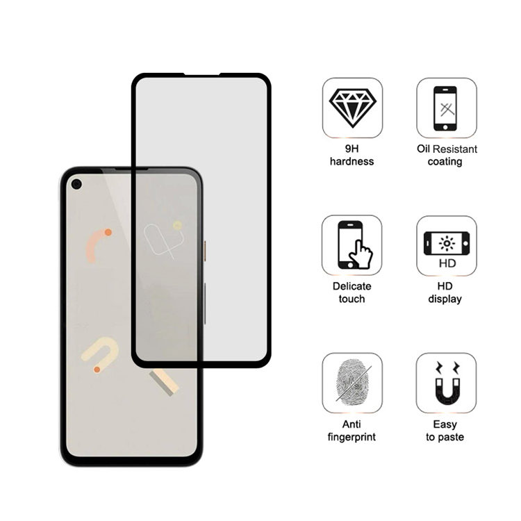 Alink 3D hot bending edge glue tempered glass screen protector for Google Pixel 4A