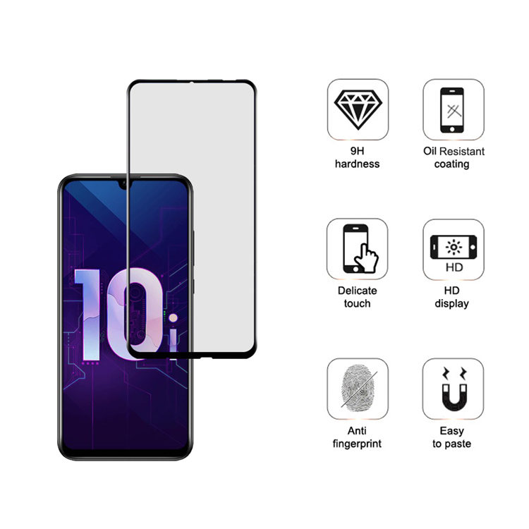 Alink 3D hot bending full glue tempered glass screen protector for Honor 10i