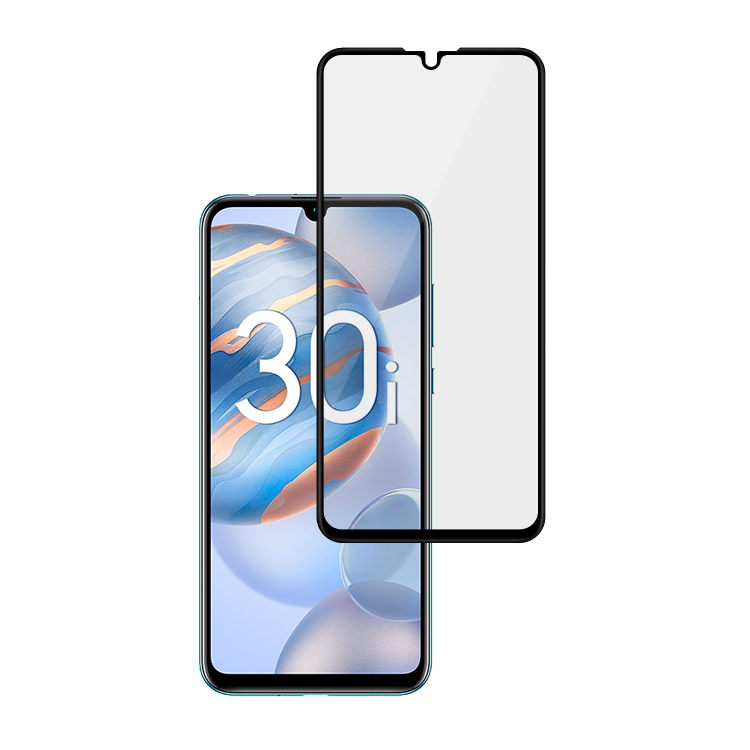 Alink 3D hot bending edge glue tempered glass screen protector for Honor 30i