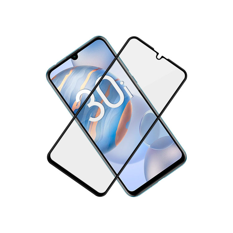 Alink 3D hot bending edge glue tempered glass screen protector for Honor 30i