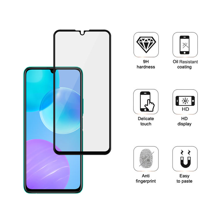 Alink 3D hot bending edge glue tempered glass screen protector for Honor 30 Lite