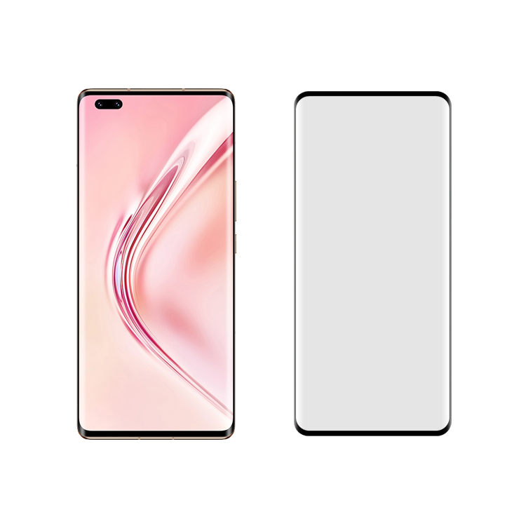 Alink 3D hot bending full glue tempered glass screen protector for Honor V40