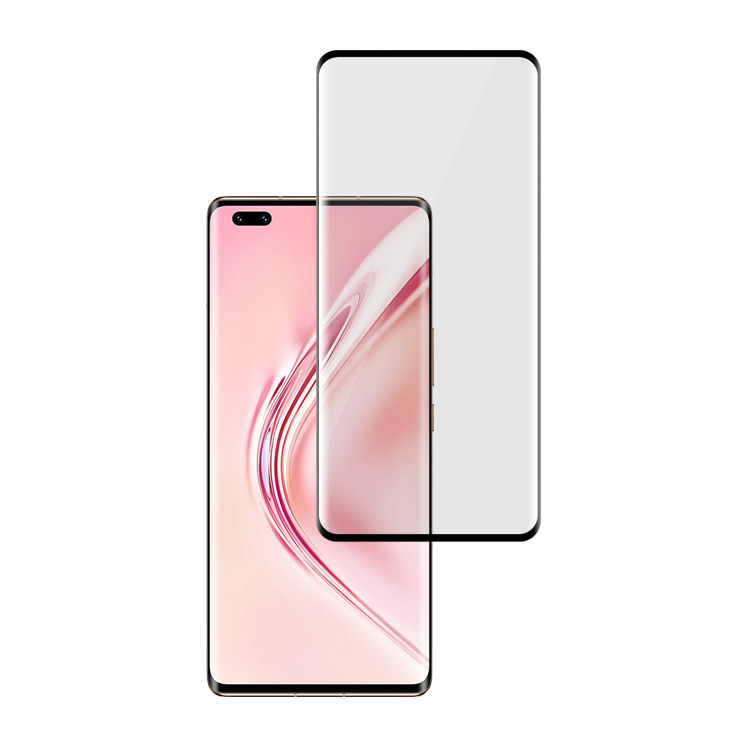 Alink 3D hot bending full glue tempered glass screen protector for Honor V40