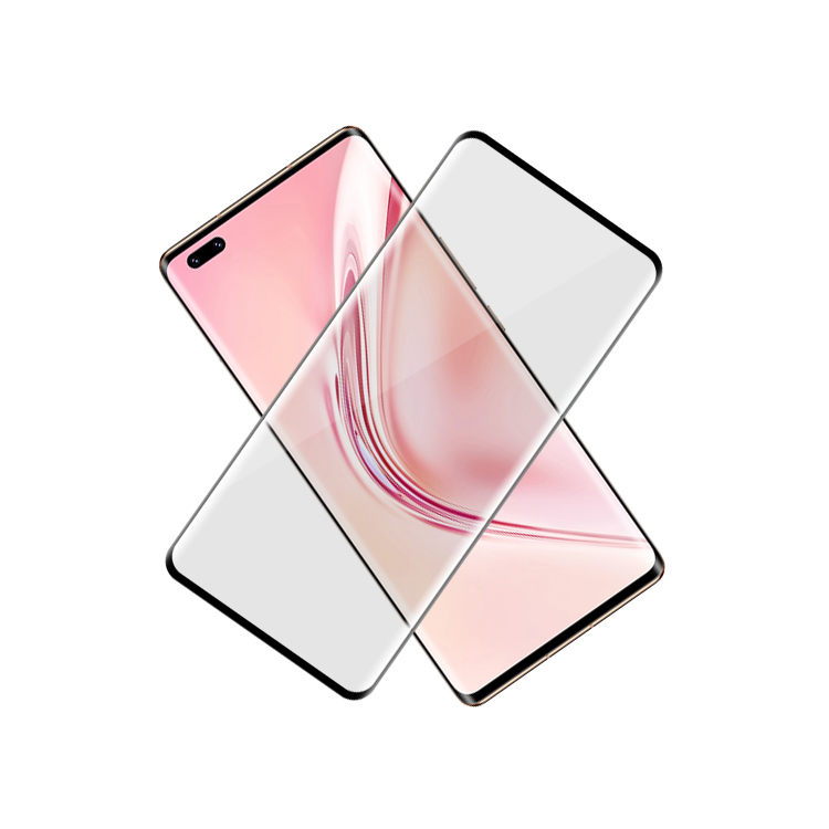 Alink 3D hot bending full glue tempered glass screen protector for Honor V40