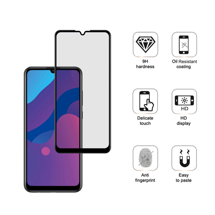 Alink 3D hot bending full glue tempered glass screen protector for Honor Play 9A