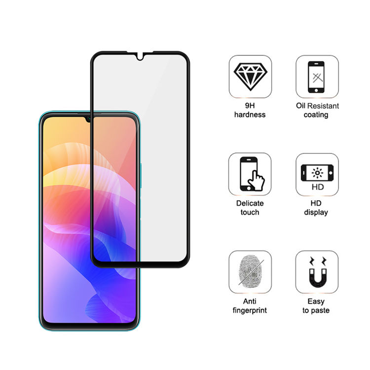 Alink 2.5D silk print full glue tempered glass screen protector for Huawei Enjoy 20