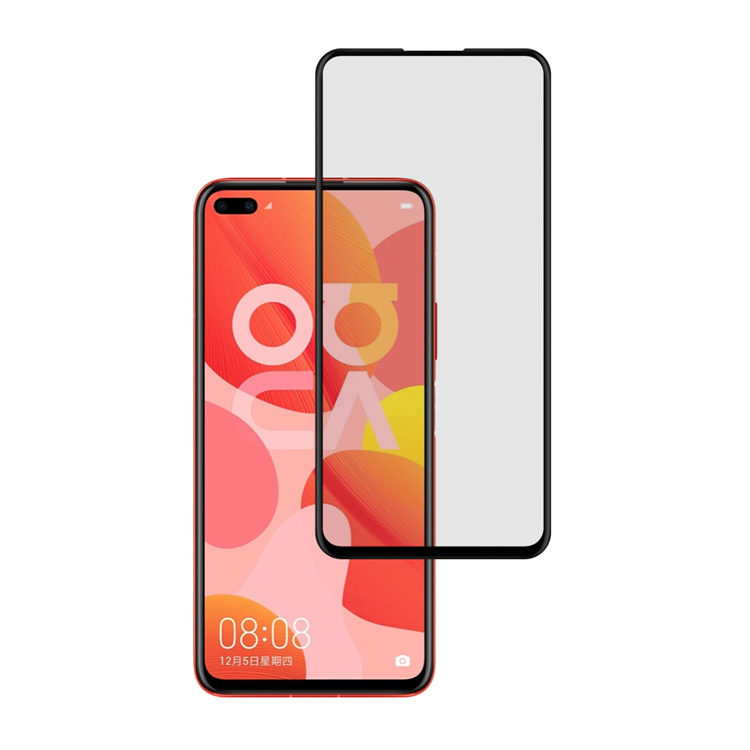 Alink 2.5D silk print full glue tempered glass screen protector for Huawei Nova 6