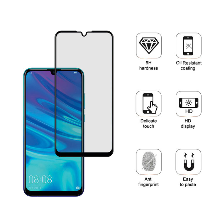 Alink 3D hot bending full glue tempered glass screen protector for Huawei P Smart Plus