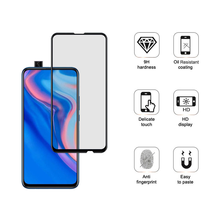Alink 2.5D silk print full glue tempered glass screen protector for Huawei P Smart Z 2019