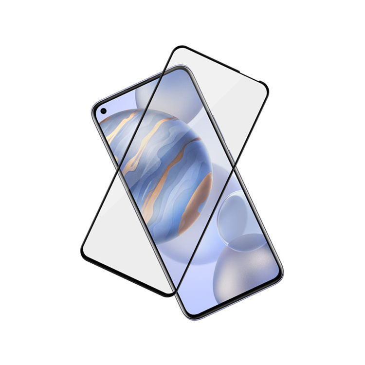 Alink 3D hot bending full glue tempered glass screen protector for Honor 30