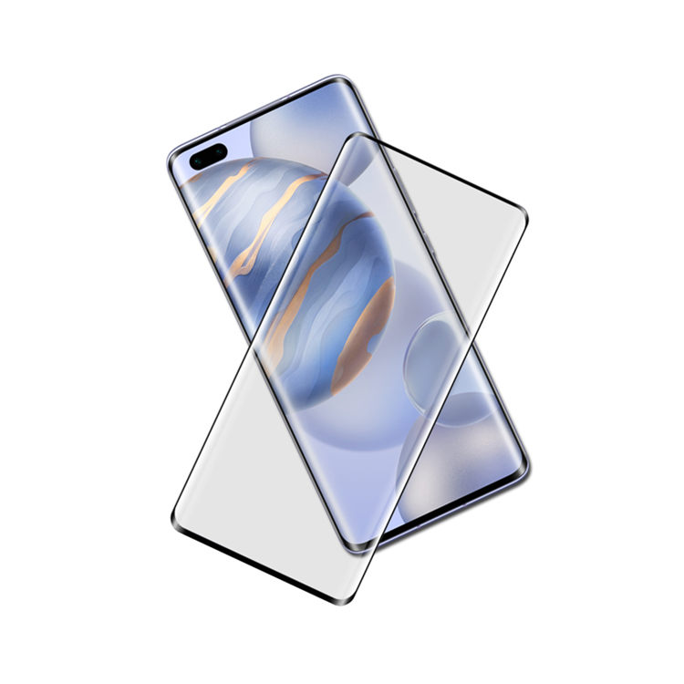 Alink 3D hot bending full glue tempered glass screen protector for Honor 30 Pro