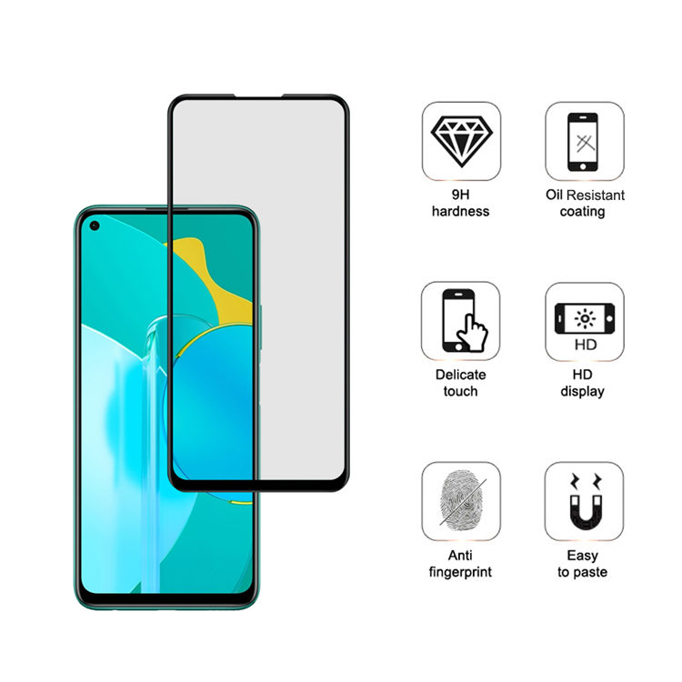 Alink 3D hot bending full glue tempered glass screen protector for Honor 30S