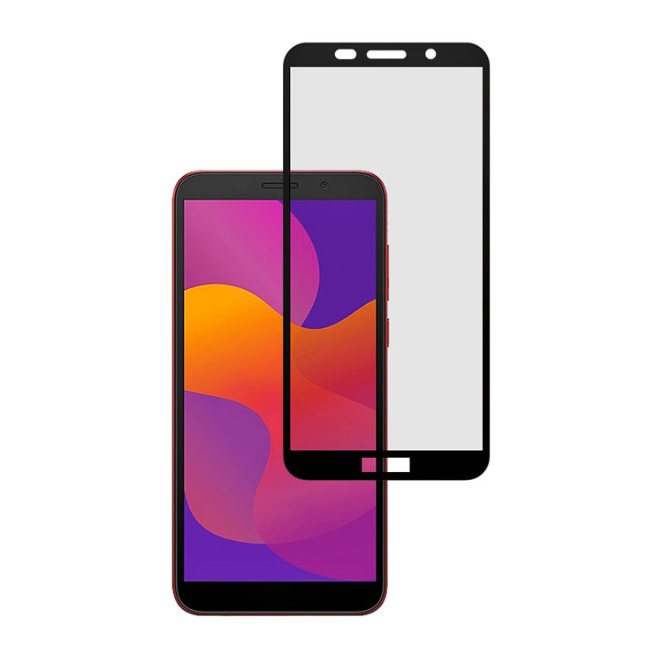 Alink 2.5D silk print full glue tempered glass screen protector for Honor 9s