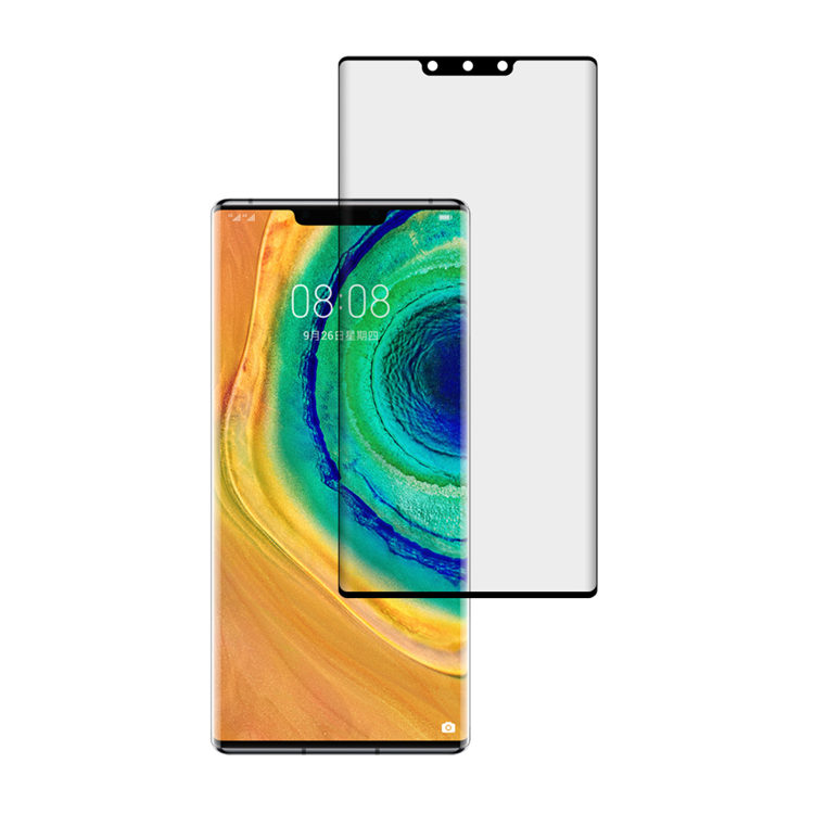 Alink 3D hot bending full glue tempered glass screen protector for Huawei Mate 30 Pro
