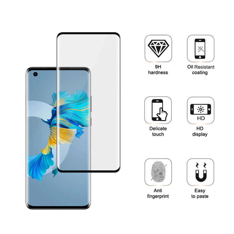 Alink 3D curved precise carving tempered glass screen protector for Huawei Mate 40