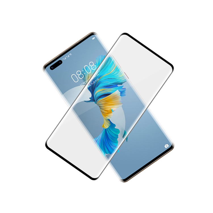 Alink 3D hot bending full glue tempered glass screen protector for Huawei Mate 40 Pro