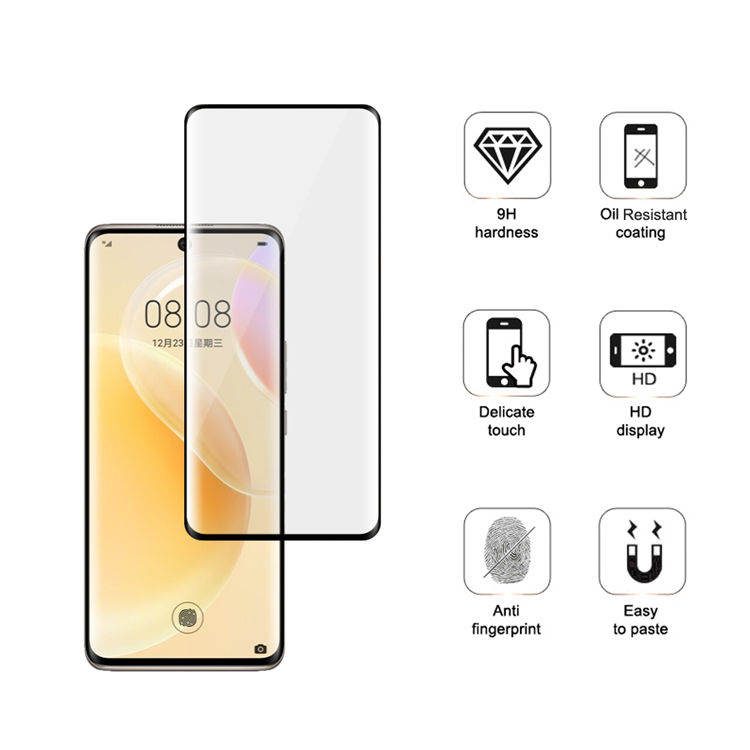 Alink 3D curved precise carving tempered glass screen protector for Huawei Nova 8