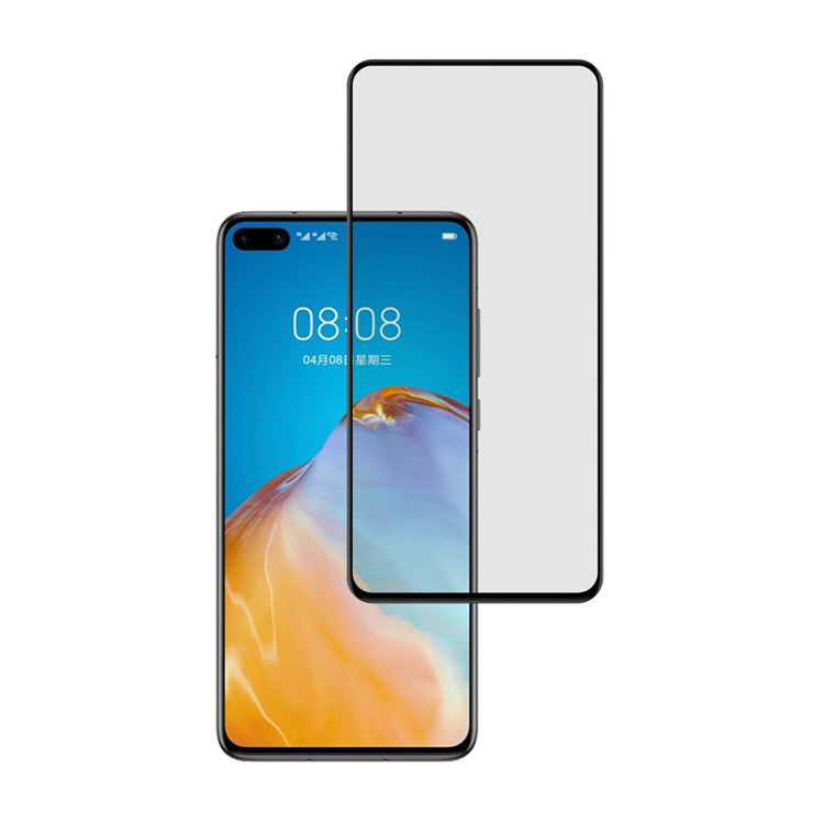 Alink 2.5D silk print full glue tempered glass screen protector for Huawei P40
