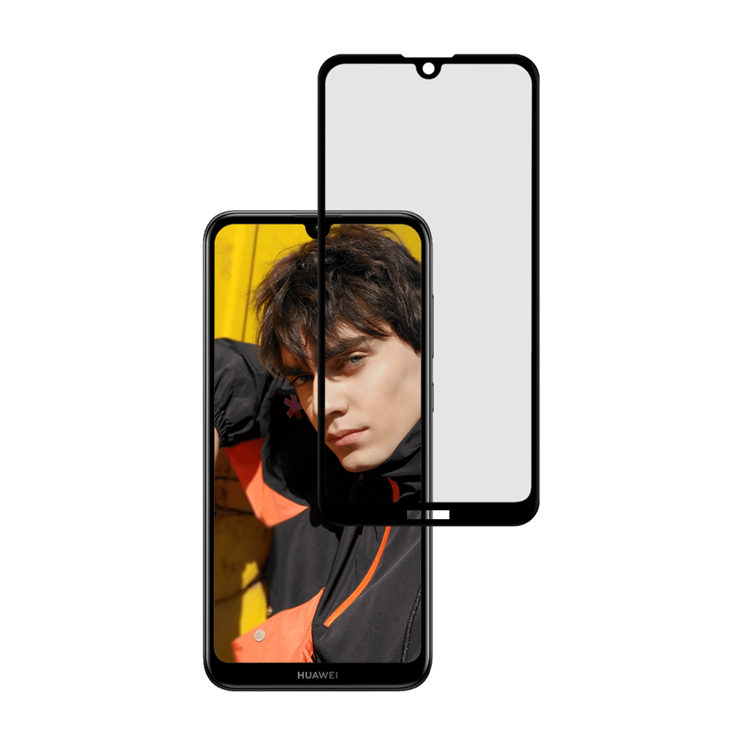 Alink 3D hot bending full glue tempered glass screen protector for Huawei Y7 2019