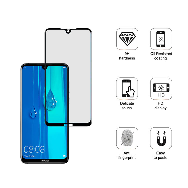 Alink 3D hot bending full glue tempered glass screen protector for Huawei Y Max