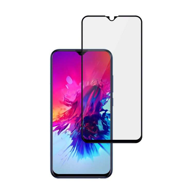 Alink 2.5D silk print full glue tempered glass screen protector for Infinix Smart 3 Plus