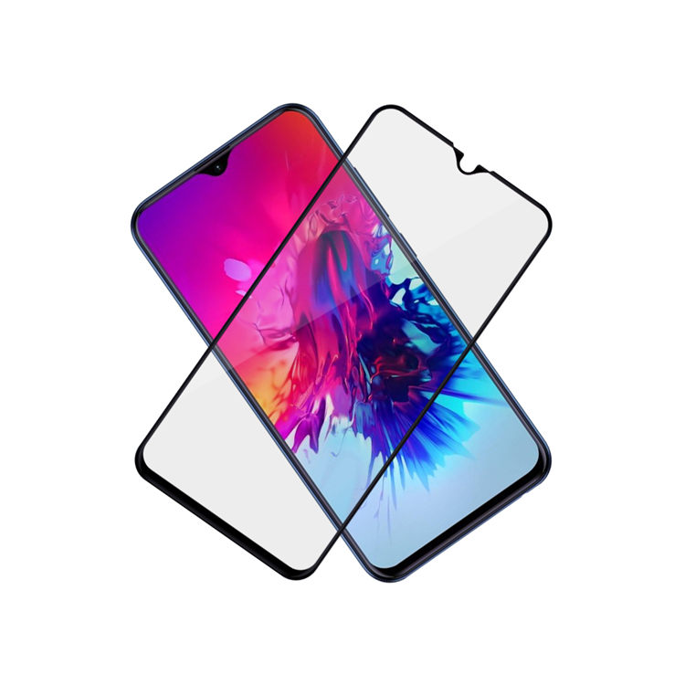 Alink 2.5D silk print full glue tempered glass screen protector for Infinix Smart 3 Plus