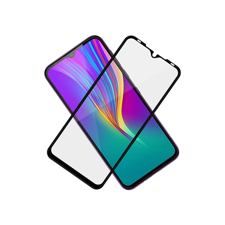 Alink 2.5D silk print full glue tempered glass screen protector for Infinix Smart 4 Plus