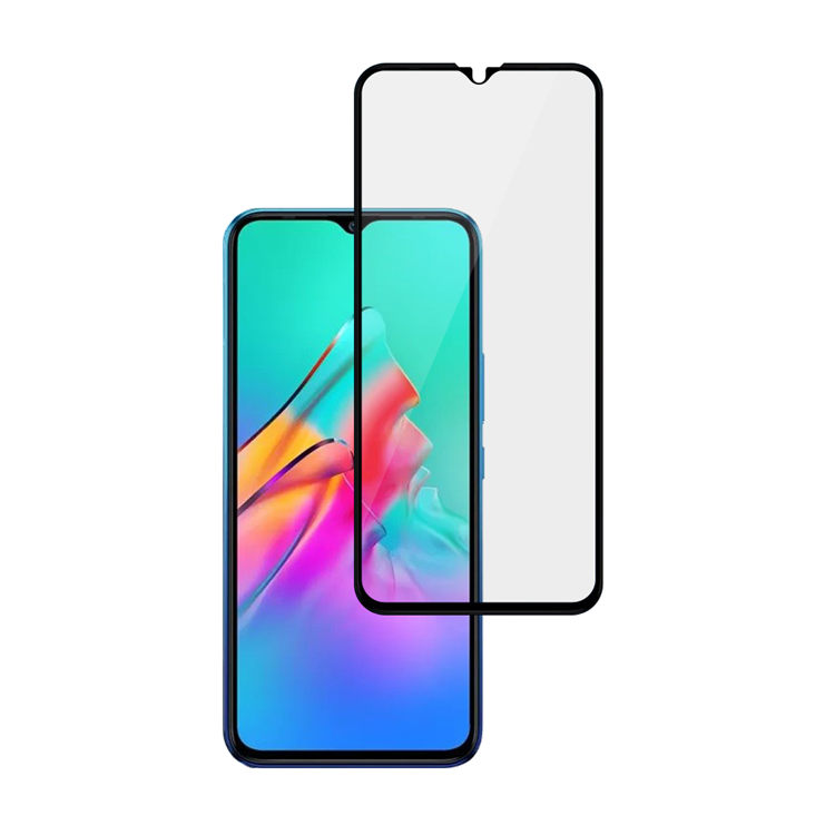 Alink 2.5D silk print full glue tempered glass screen protector for Infinix Smart 5