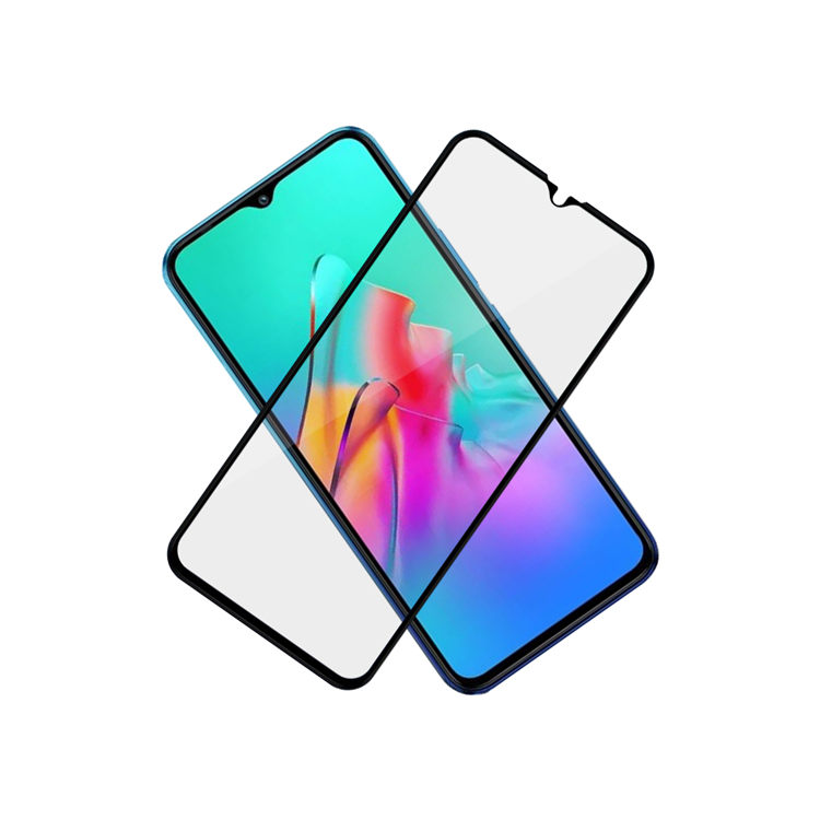 Alink 2.5D silk print full glue tempered glass screen protector for Infinix Smart 5