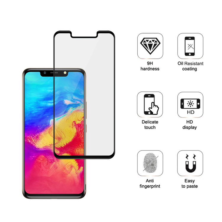 Alink 3D hot bending full glue tempered glass screen protector for Infinix Hot 7