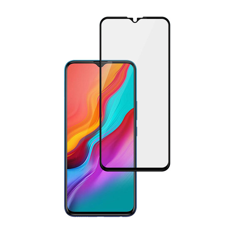 Alink 3D hot bending full glue tempered glass screen protector for Infinix Hot 8 Lite